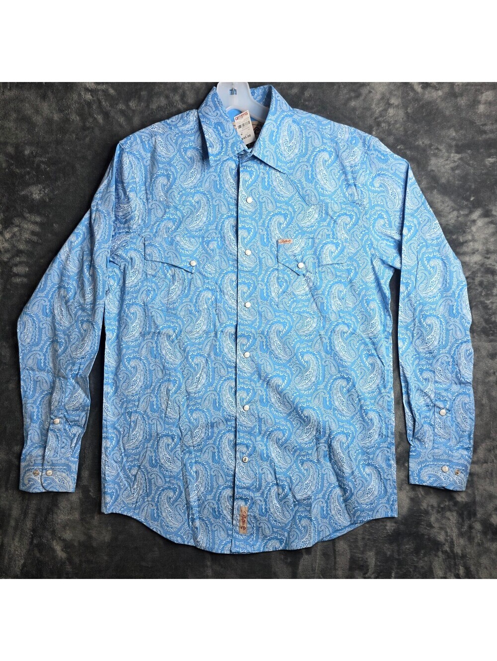 Rafter C Cowboy Collection Mens M Long Sleeve Pearl Snap Western Shirt NWT